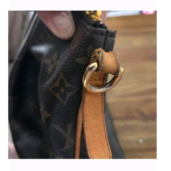 Authentic Louis Vuitton Dark Brown Monogram Turenne GM Tote Good Used Con - Picture 9 of 13